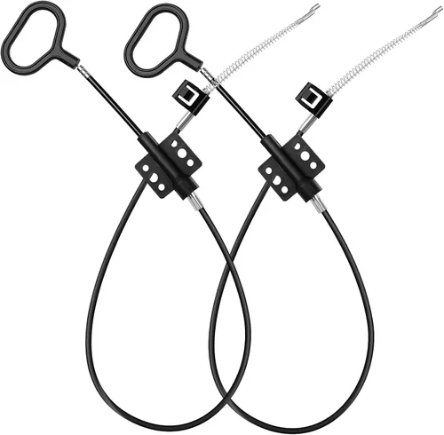 Nonley Cables reclinables para sofá, paquete de 2 cables de liberación de sofá, piezas de repuesto para sillón reclinable, anillo D, asa de tirar,