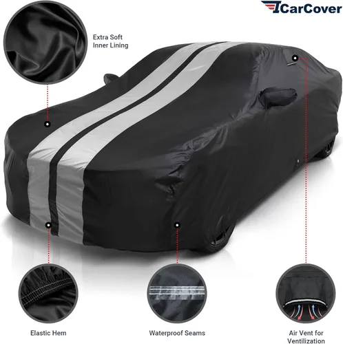 Vista 199 de iCarCover Funda de automóvil personalizada de alta calidad para Mazda 1200 1970, resistente, impermeable, para todo tipo de clima, lluvia, nieve