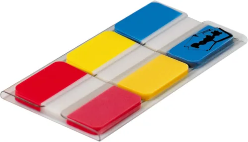 Vista 4 de Post-it Pestañas, 1 pulgada, sólido, rojo, amarillo, azul, 22 pestañascolor, 66 pestañasdispensador sobre la marcha (686-RYB)
