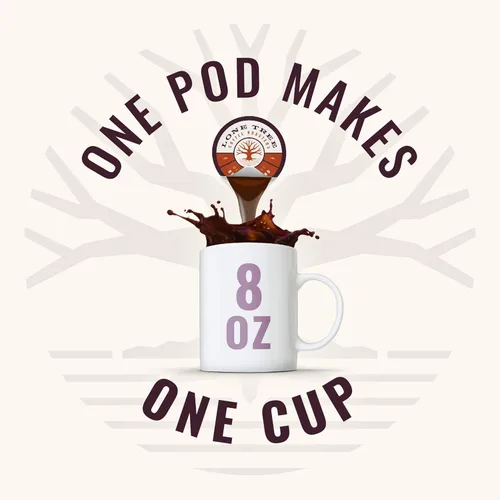 Vista 4 de Lone Tree - Cápsulas de café de una sola porción - Concentrado líquido 100% arábica prémium - Tostado original medio suave y audaz - 12 cápsulas