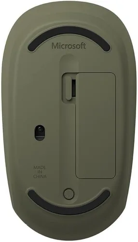 Vista 4 de Ratón Bluetooth Microsoft - Camuflaje Forestal. Diseño Compacto y Cómodo, Uso para Diestros y Zurdos, 3 Botones, Ratón Inalámbrico Bluetooth