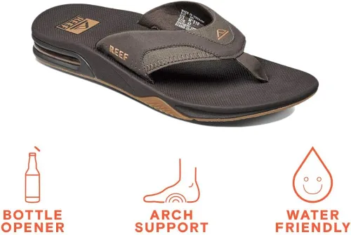 Vista 2 de Reef Mens Fanning Sandal Bottle Opener Flip Flop