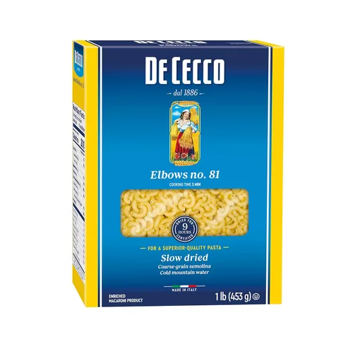 Vista 22 de De Cecco Farfalle - Pasta No. 93, 16 onzas, auténtica, de secado lento, hecha con trigo duro, pasta versátil para salsas y recetas, fabricada