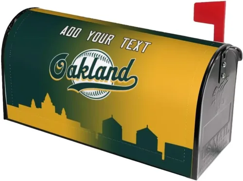 Vista 24 de Funda magnética para buzón de tamaño estándar, fundas de buzón personalizadas de béisbol de Arizona, tamaño grande, personalizable, cualquier texto