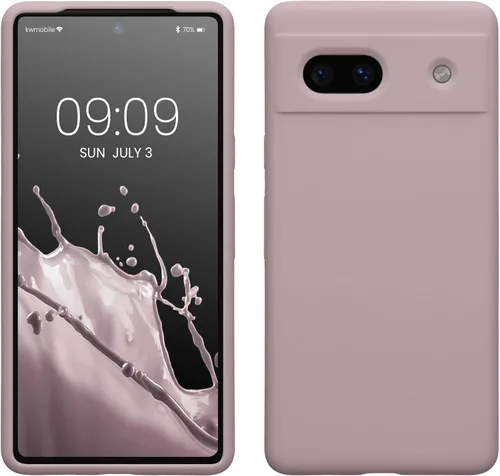 Vista 369 de kwmobile Funda Compatible con Google Pixel 6 Pro - Funda de Teléfono de Silicona TPU con Acabado Suave - Azul Caribe
