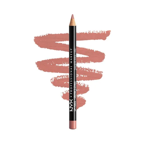 Vista 16 de NYX PROFESSIONAL MAKEUP Lápiz labial delgado, delineador de labios cremoso de larga duración, caoba