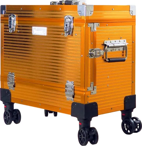 Vista 2 de Vincent Master Rolling Case (con ruedas giratorias, dorado)., Oro