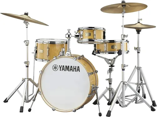 Vista 5 de Yamaha Stage Custom Hip One-Box - Juego de batería de 4 piezas - 20" Kick, Blanco Clásico