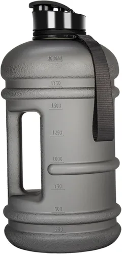 Vista 33 de TOOFEEL Botellas de agua de 2 litros – Botella de agua de medio galón sin BPA – Ideal para gimnasio, jarra de agua grande, botella deportiva
