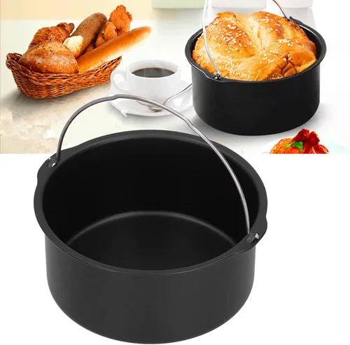 Vista 5 de Alvinlite Bandeja para hornear para ollas a presión, freidoras de aire y hornos, freidora de aire, freidora de aire, sartén para pasteles, accesorio