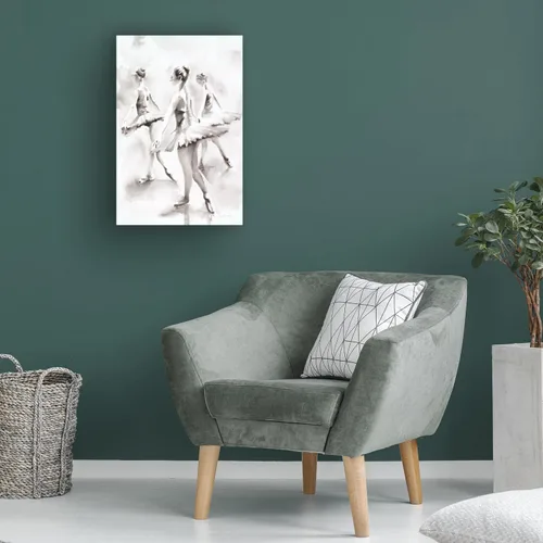 Vista 4 de Trademark Fine Art Tres bailarinas en blanco y negro de Aimee Del Valle, 12x19