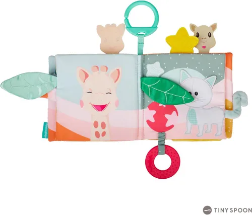 Vista 5 de Sophie la girafe Libro de Descubrimiento 8 Páginas de Actividades Despierta la Curosidad y los Sentidos del Bebé