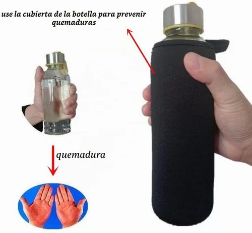 Vista 5 de Funda para botella de agua de 25 onzas, funda de neopreno aislada para botella de agua, soporte para botella de agua, funda de bolsa de 25.4 fl oz