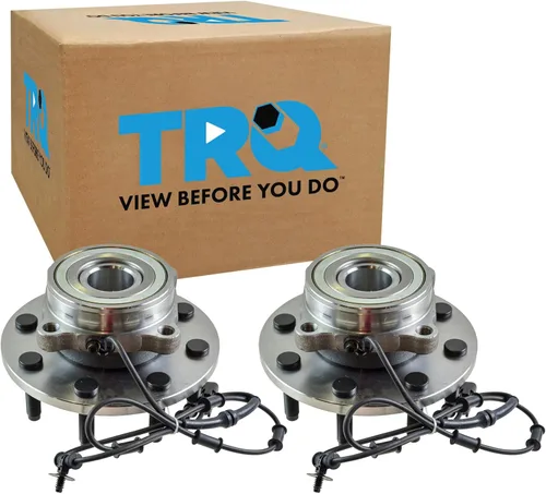 Vista 179 de TRQ Par de conjunto de cubo de cojinete de rueda delantera izquierda derecha, 2 piezas compatible con Lexus GX460 2003-2009 GX470 2003-2023 Toyota