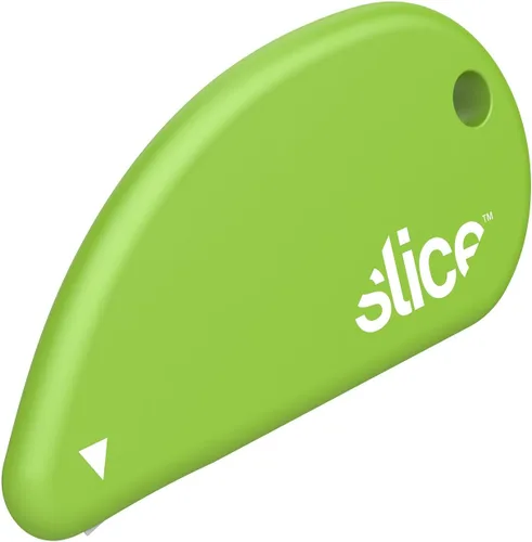 Vista 24 de Slice 00200 cutter de seguridad con hoja de cerámica, corta papel y cupones, no corta la piel, Verde, 1