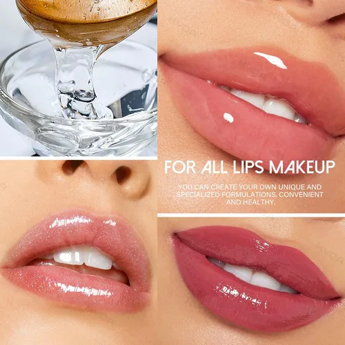 Vista 5 de KYDA Base hidratante de brillo de labios de 6.8 fl oz, material de imprimación de maquillaje de labios, base de brillo de labios antiadherente
