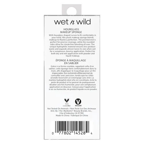 Vista 4 de wet n wild - Esponja de maquillaje con baja absorción de producto para una aplicación sin manchas, mezcla sin esfuerzo para un acabado profesional