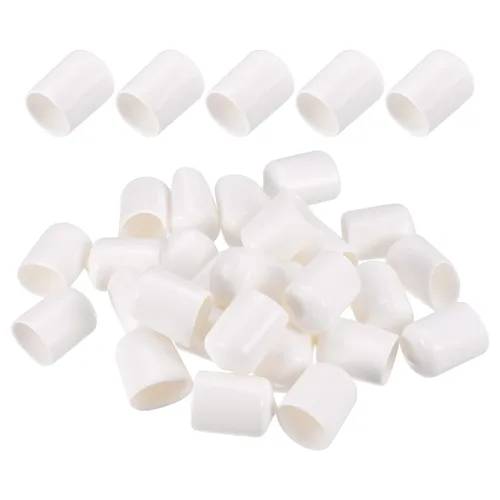 Vista 7 de DMiotech Paquete de 100 protectores de rosca de tornillo blancos de 3/16 pulgadas de diámetro interior, tapas de goma para tornillos para tuberías