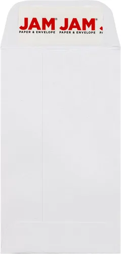 Vista 20 de JAM PAPER #14 Policy - Sobres comerciales de catálogo de extremo abierto con cierre de despegar y sellar, 5 x 11 1/2, color blanco, paquete de 25