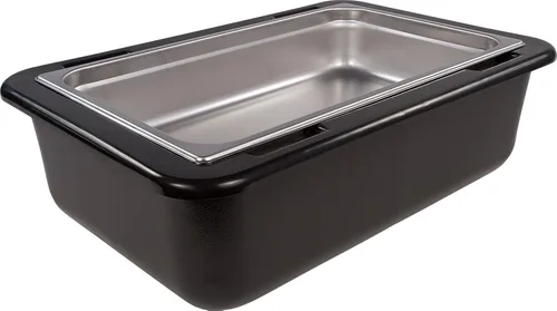 Vista 6 de Carlisle FoodService Products CM104203 Coldmaster - Soporte aislado de tamaño completo, capacidad de 24.1 cuartos de galón, 6 pulgadas de Negro