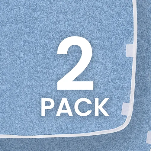 Vista 2 de Vive Baberos para adultos, juego de delantal impermeable para hombres y mujeres para comer con correa ajustable, lavable y reutilizable de tela