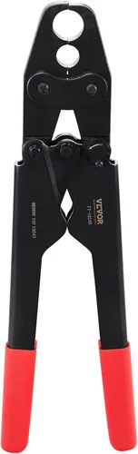 Vista 9 de VEVOR Herramienta de Crimpado PEX, Herramienta de Crimpado PEX Combo de Doble Cabezal para Anillos de Crimpado de Cobre PEX de 1/2" y 3/4