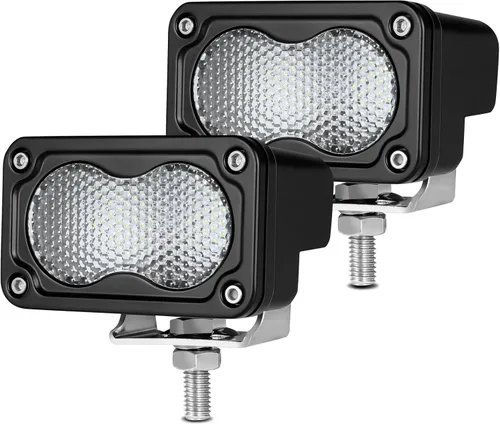 Vista 18 de Cápsulas LED ámbar, 2 unidades de luz de conducción de 40 W y 3 pulgadas, luz antiniebla ámbar, impermeable, para parachoques todoterreno, cubo