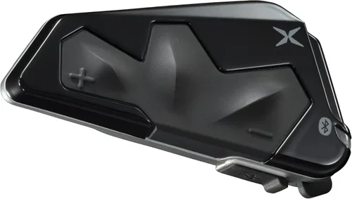 EXOCOM LINK-1C Sistema de Comunicación y Comunicación de Casco de Motocicleta - Altavoces HD delgados de 40mm con intercomunicador Bluetooth +
