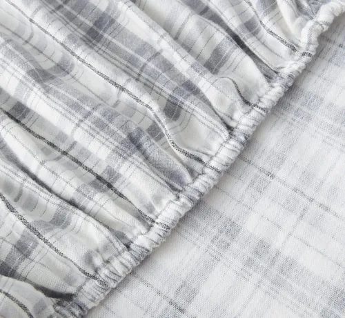 Vista 5 de Eddie Bauer - Juego de sábanas de tamaño individual, de franela de algodón cepillado para mayor suavidad, acogedora decoración para el hogar