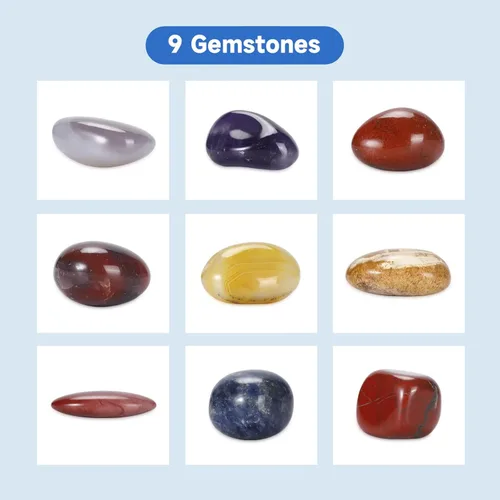 Vista 6 de Leegol Electric Rock Tumbler de Doble Tambor 6 Libras Pulidor Lapidario