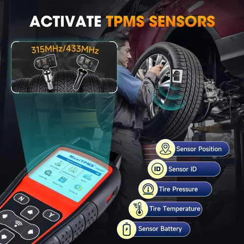 Vista 5 de Autel MaxiTPMS TS508WF TPMS Herramienta de reaprendizaje, WiFi 2026 Ver. de TS508 TS501 TS408S TS601, activar/volver a aprender/diagnosticar todos