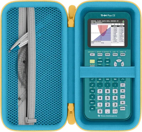Vista 20 de Funda de calculadora compatible con Texas Instruments TI-84 Plus CE/TI-84 Plus/TI-Nspire CX II CAS/TI-Nspire CX II/TI-83 Plus/TI-89 Titanium
