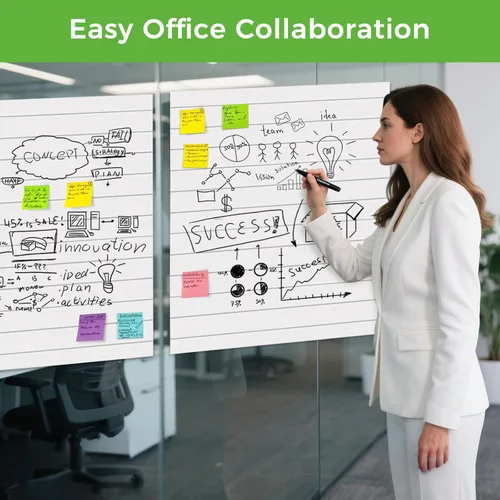 Vista 5 de Almohadillas adhesivas de caballete de 20 x 23 pulgadas, paquete de 3 hojas de papel de anclaje para profesores, papel autoadhesivo con parte