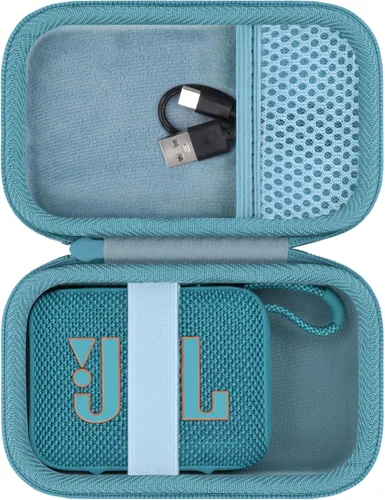 Vista 8 de co2CREA Estuche de transporte rígido de repuesto para altavoz portátil JBL Go 4 Go3 Go 3 Eco (caja negra)