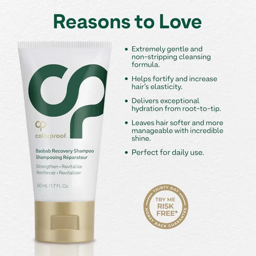 Vista 4 de Colorproof Baobab Recovery Shampoo for Damaged Color-Treated Hair, Strengthens & Repairs, Sulfate-Free, Vegan