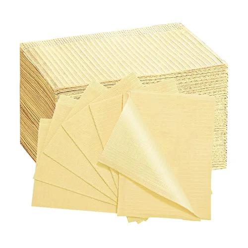 Vista 23 de Baberos Dentales para Pacientes Desechables Impermeables Baberos de Papel Dental 50 PCS, 13" x 18" - Hoja de Babero de Tatuaje de 3 Capas Servilleta