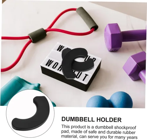 Vista 6 de Toddmomy 20 piezas de soporte para mancuernas, equipo de entrenamiento portátil, accesorios de fitness, protector de piso, empuñaduras
