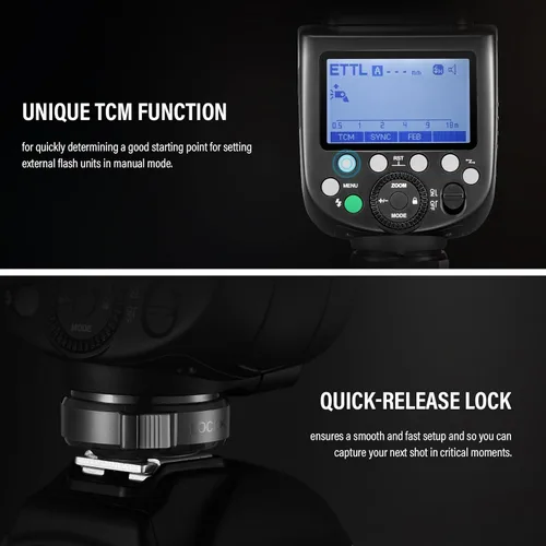 Vista 7 de Godox TT685II-S Flash con Godox XPRO-S Disparador de flash inalámbrico Zapata caliente TTL GN60 2.4G HSS inalámbrico 1/8000s Speedlite compatible
