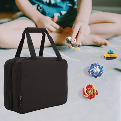 Vista 6 de KISLANE Estuche de transporte de 40 Battle Spinners, 20 ranuras para Battle Spinners, accesorios de almacenamiento para lanzadores, solo bolsa