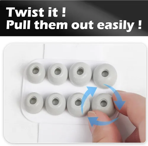 Vista 2 de Almohadillas de repuesto de espuma viscoelástica para AirPods Pro y para AirPods Pro 2, con orificio de reducción de ruido, sin dolor de puntas