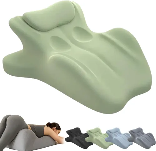 Vista 10 de Almohada de 27 Grados para Parejas, Almohada de Apoyo de Posición Profunda para Parejas, Diseño de Perfil Bajo, Almohada de Cuña de Espuma