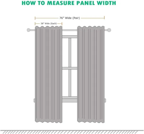 Vista 5 de Royal Hotel Bedding Lexington - Paneles de cortina de jacquard con ojales verdes, 2 paneles, 52 x 96 pulgadas cada uno