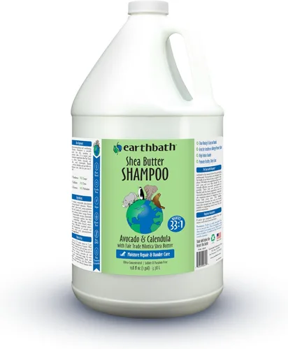 Vista 7 de earthbath, Champú de manteca de karité – Champú para perros, a base de plantas, libre de crueldad, vegano, sin gluten, sin OMG, fabricado en Estados