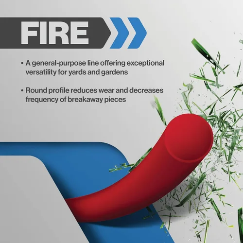 Vista 2 de Stens Línea de recortadora de rayas plateadas 380-624 de 155 pies por 0.130 pulgadas