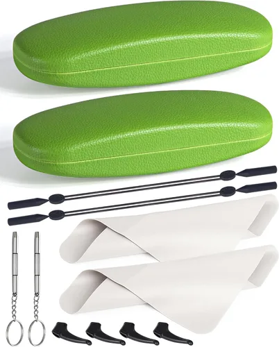Vista 48 de RayLove Fundas rígidas unisex para gafas, estuche protector para gafas