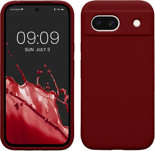 Vista 280 de kwmobile Funda Compatible con Google Pixel 6 Pro - Funda de Teléfono de Silicona TPU con Acabado Suave - Azul Caribe