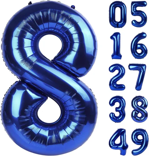 Vista 456 de Globos con números con estampado de vaca, globos de 40 pulgadas del número 0-9 (cero-nueve), globo de vaca para suministros de fiesta de cumpleaños