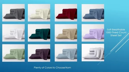 Vista 3 de Juego de sábanas y fundas de almohada de algodón egipcio puro tamaño Queen de 1000 hilos, sábanas de algodón egipcio, sábanas de satén, sábanas
