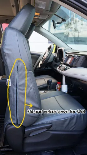 Vista 3 de Funda para asiento para Chevy Camaro, cuero artificial, hecha a medida, Negro