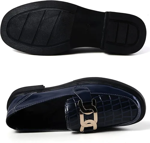 Vista 2 de VOCNTVY Mocasines para mujer, cómodos zapatos de trabajo para negocios